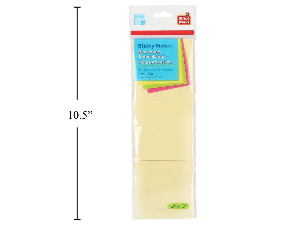 ADHESIVE MEMO 3PK