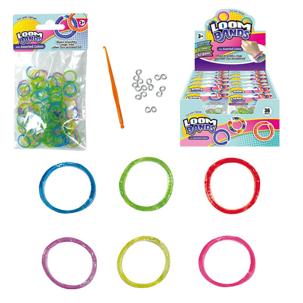 JELLY LOOM BANDS wGLITTER