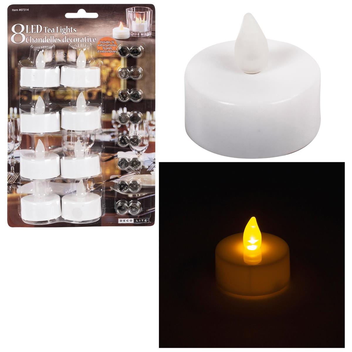 LED TEALIGHT 8PK