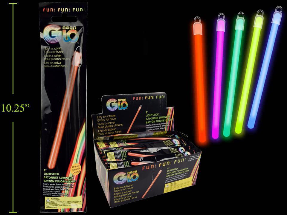 NEON GLO STICK 8IN