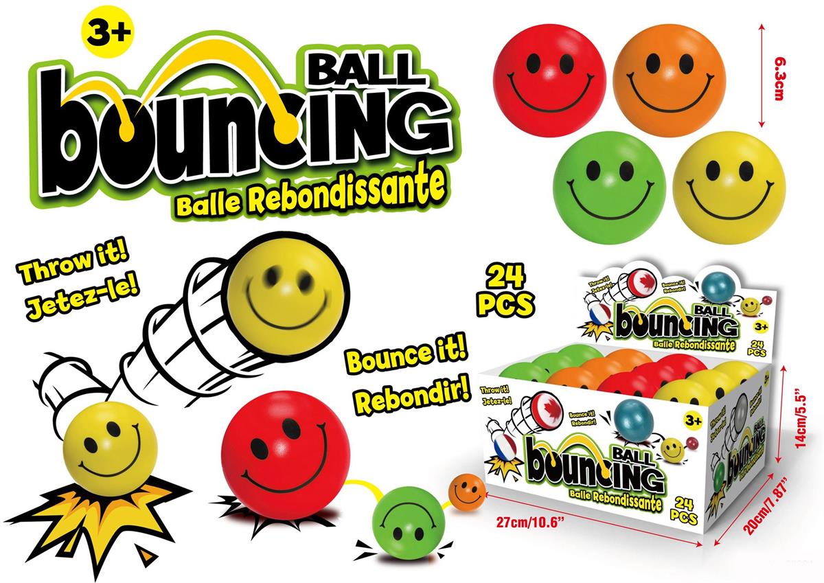 SPONGE BALL SMILEY FACE