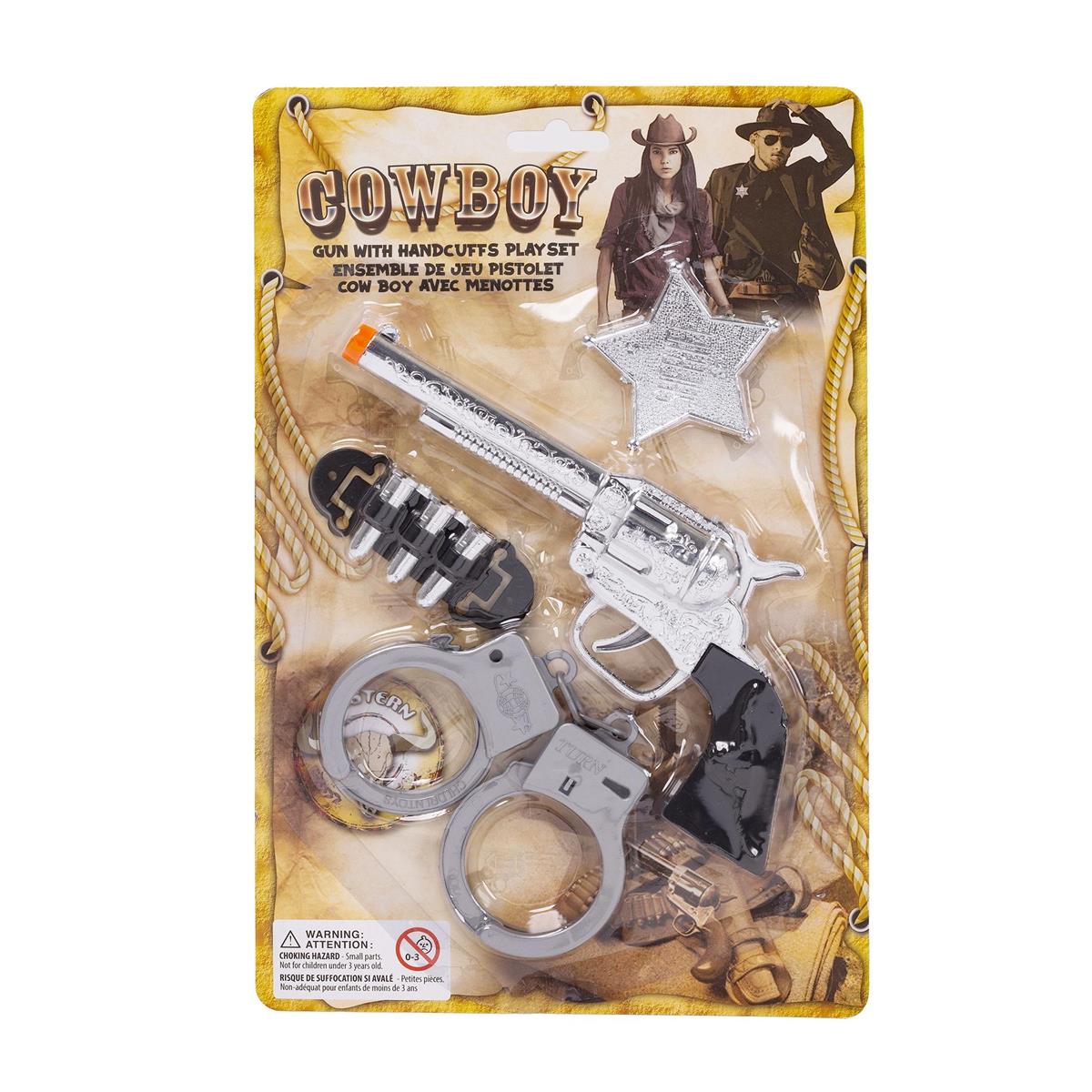 COWBOY GUN WITH HANDCUFFS