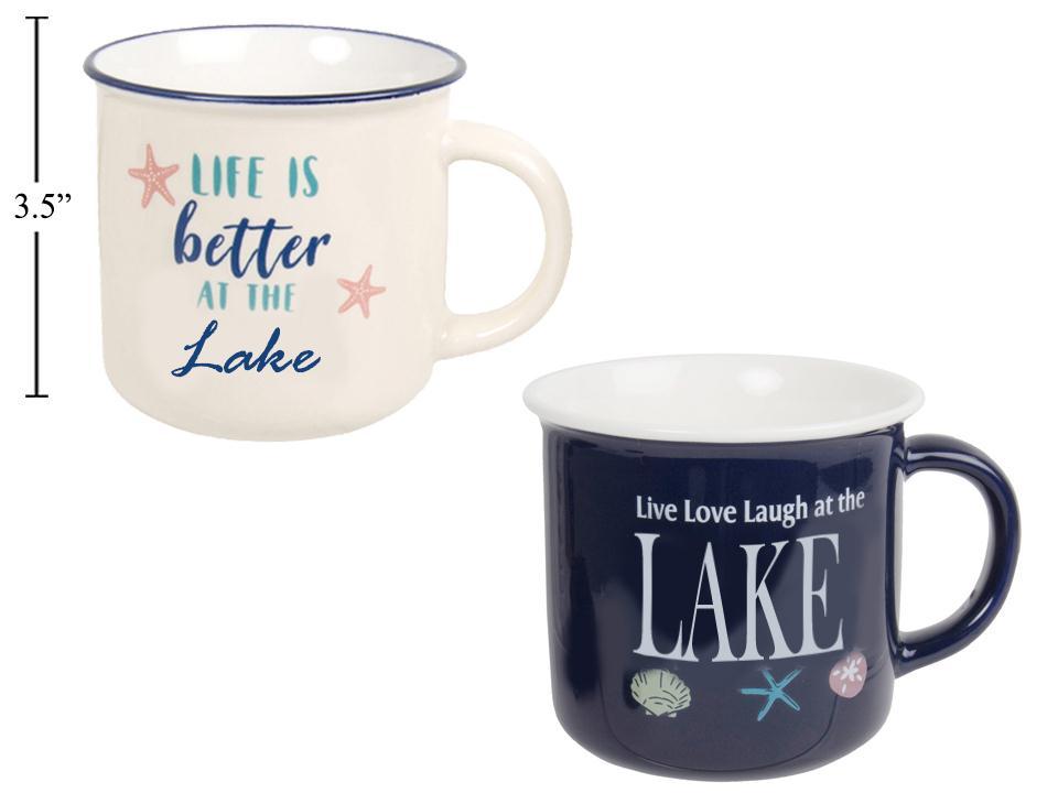 MUG ENAMEL LOOK 13OZ