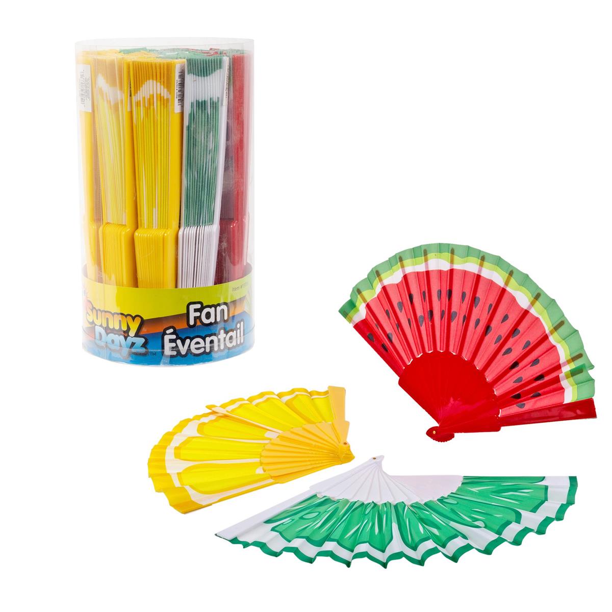 FOLDING HAND FAN FRUIT DESIGN