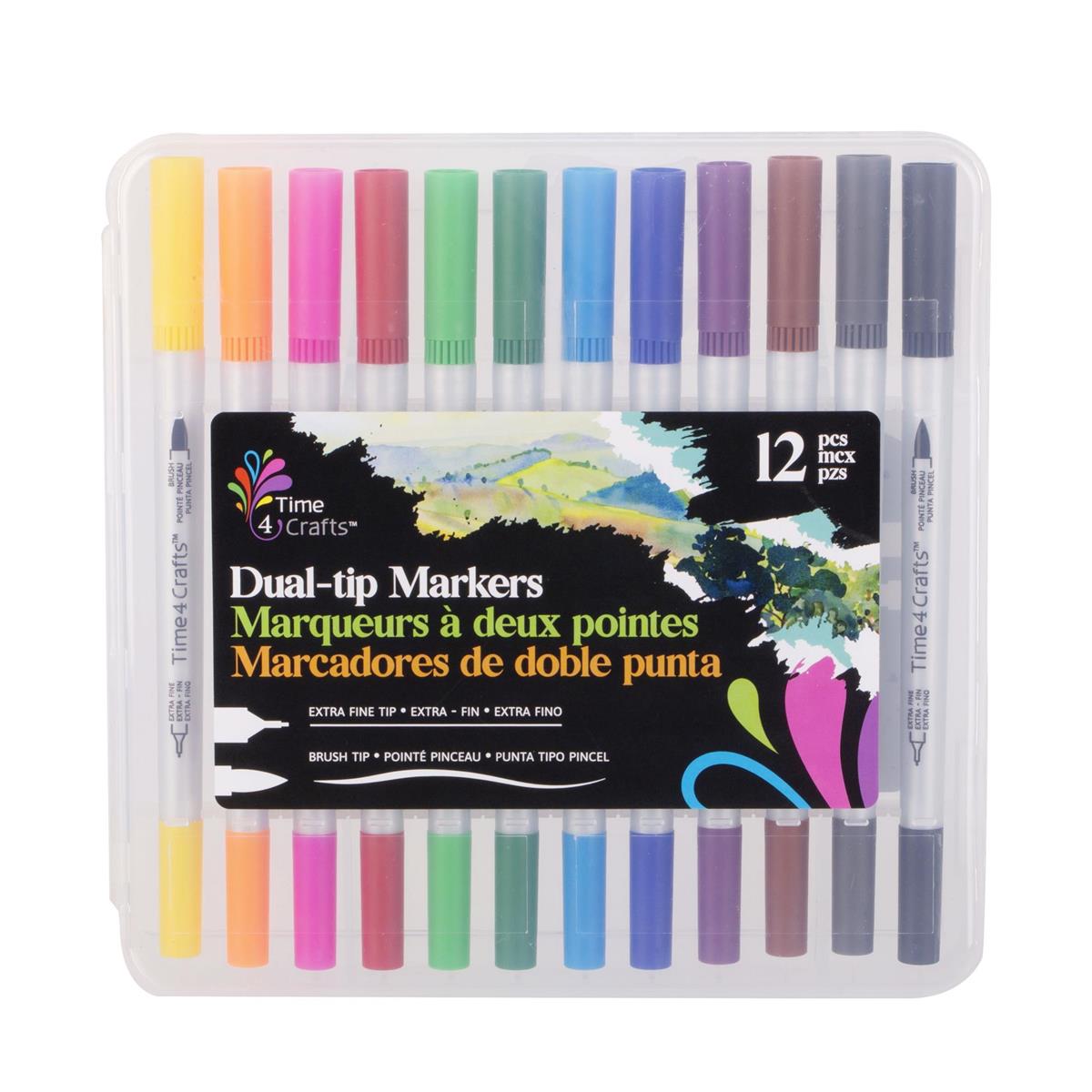 ART MARKERS DUAL TIP 12pk