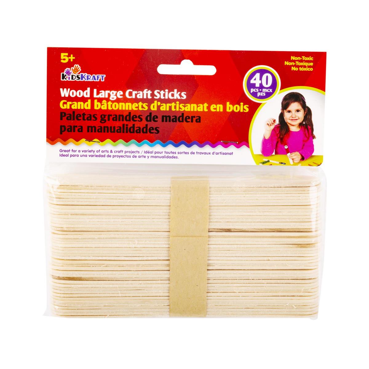 CRAFT STICKS LARGE 40PK