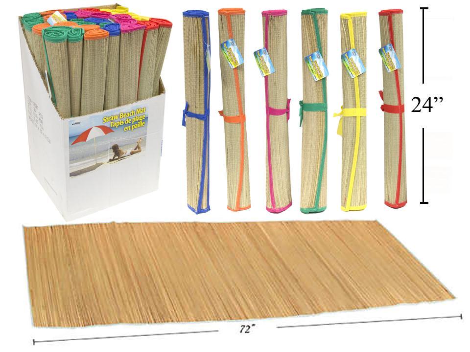 STRAW BEACH MAT 24x72in