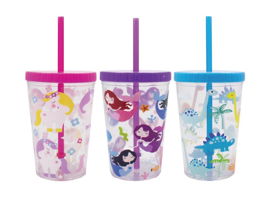 TUMBLER wSTRAW KIDS 16oz