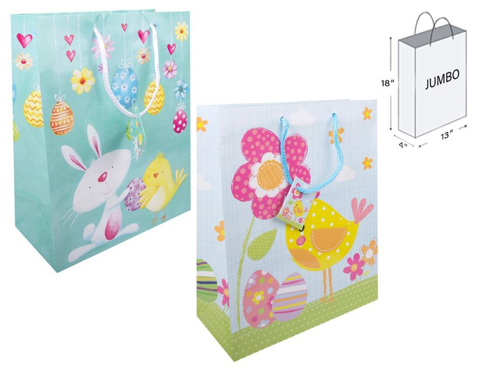 GIFTBAG EASTER MATTE JUMBO
