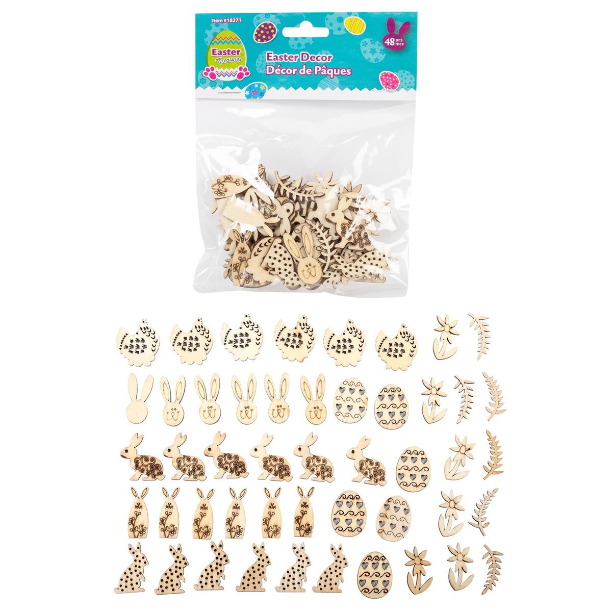 EASTER EMBELLISHMENTS WOOD