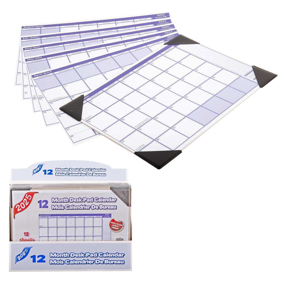 DESK PAD CALENDER 12 MONTH