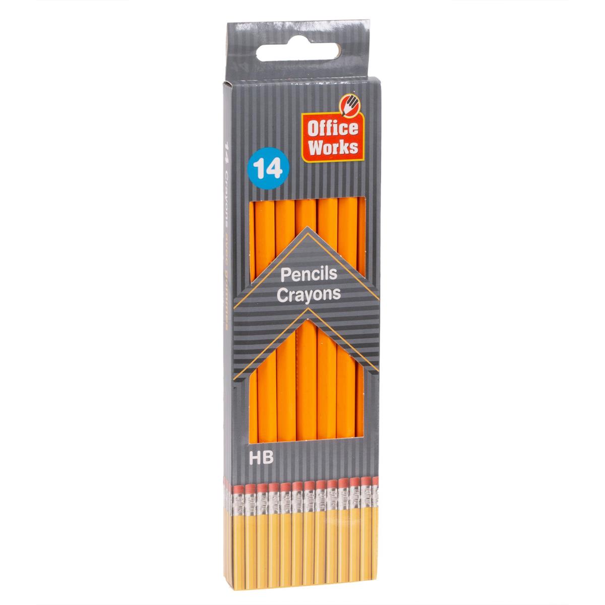 HB PENCIL WITH ERASER 14PK
