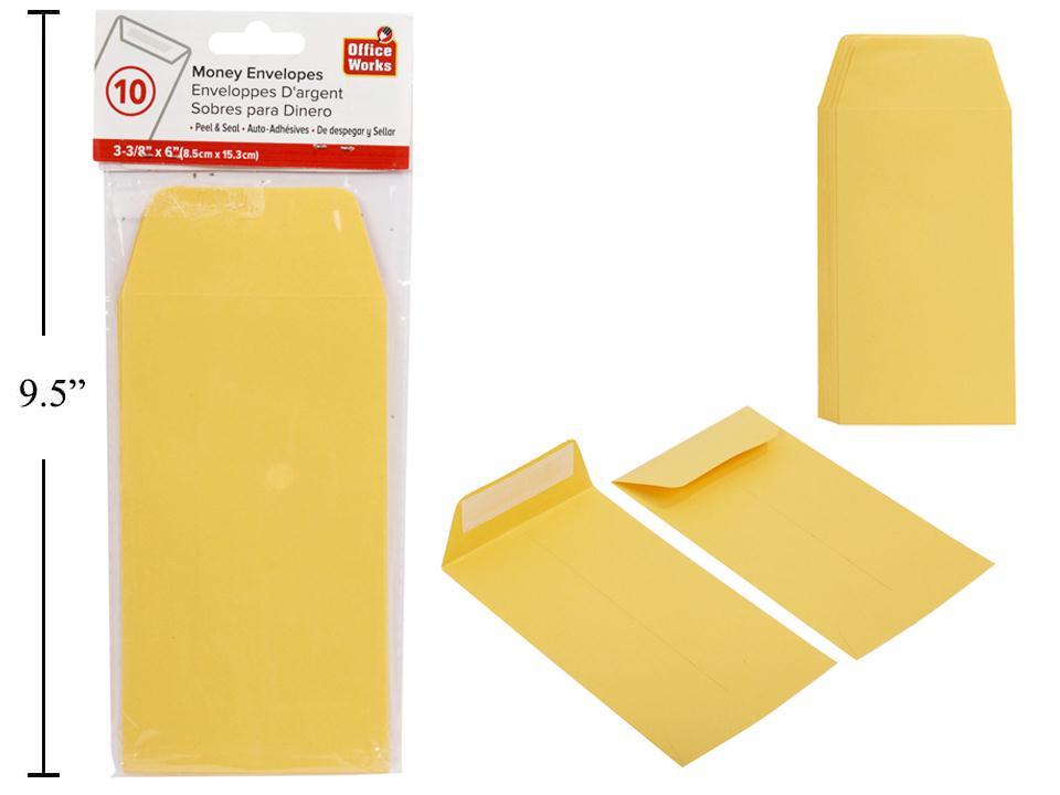 MONEY ENVELOPE PEEL and SEAL