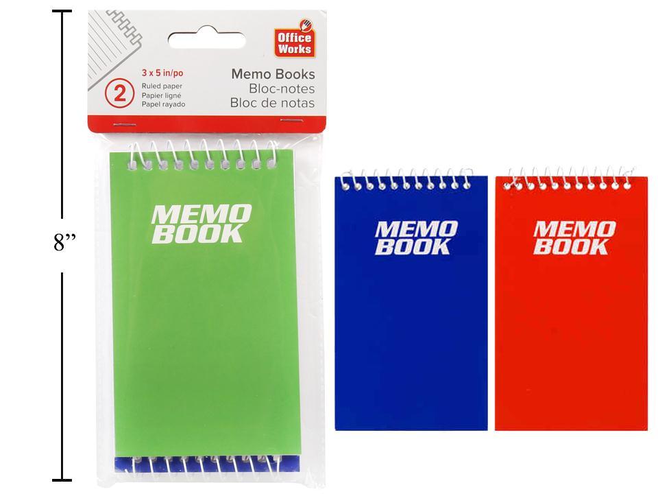 MEMO PAD COIL 2pk