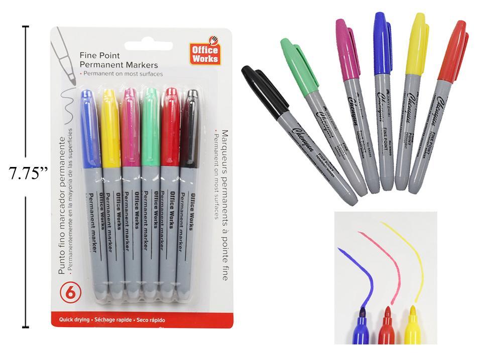 FINE POINT PERMANENT MARKERS
