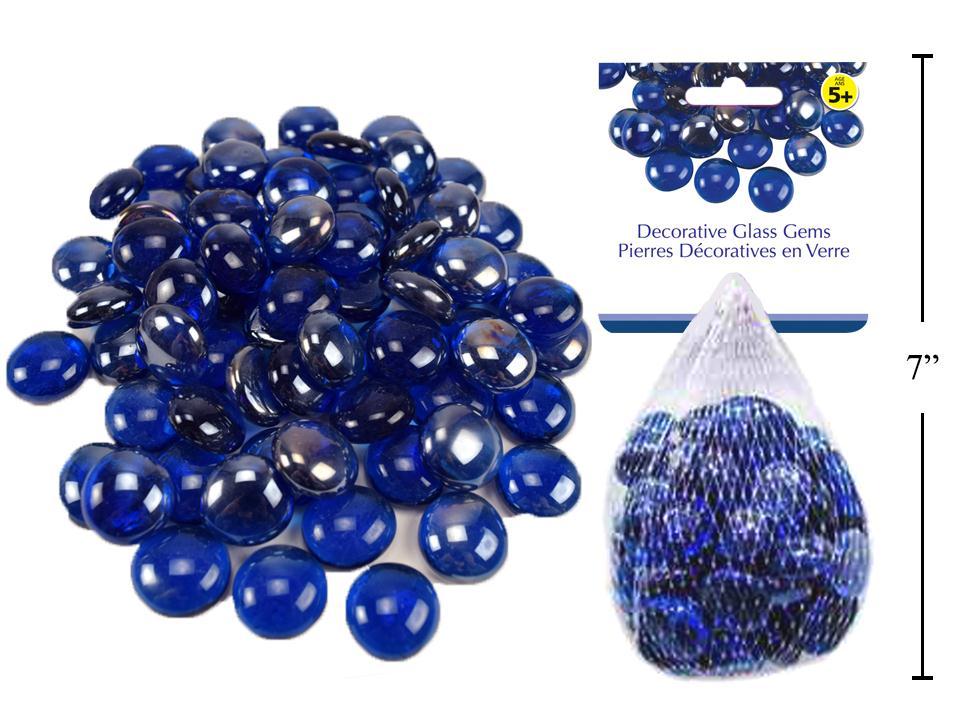 GLASS STONES DARK BLUE