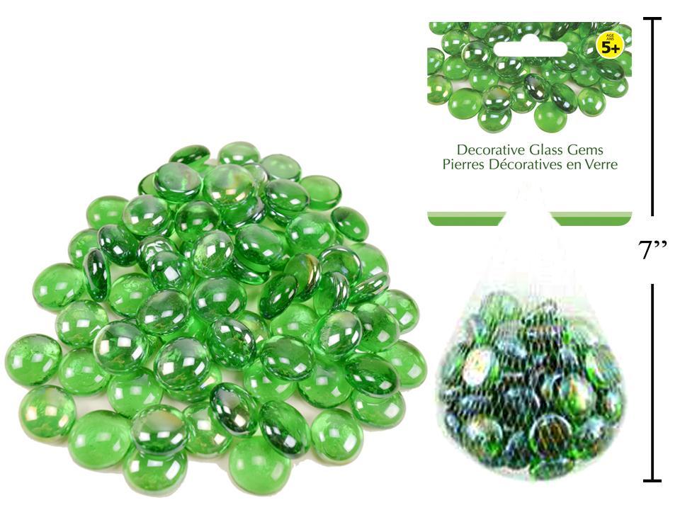 GLASS STONES MTLLC DK GREEN