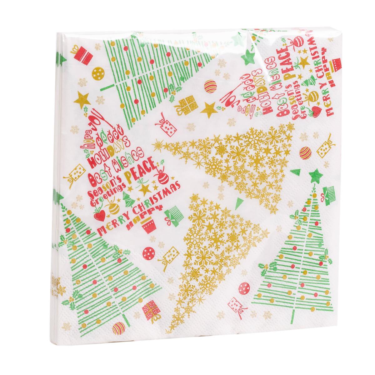XMAS TREE LUNCH NAPKINS