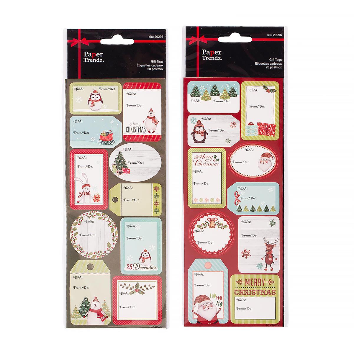 XMAS GIFT TAG STICKERS