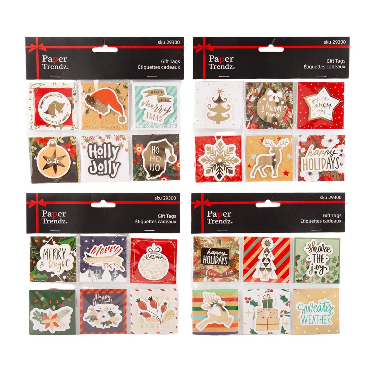 XMAS GIFT TAGS 6pk