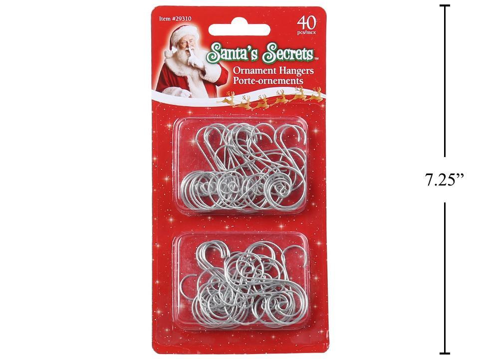 SCROLL ORNAMENT HOOKS 40pk