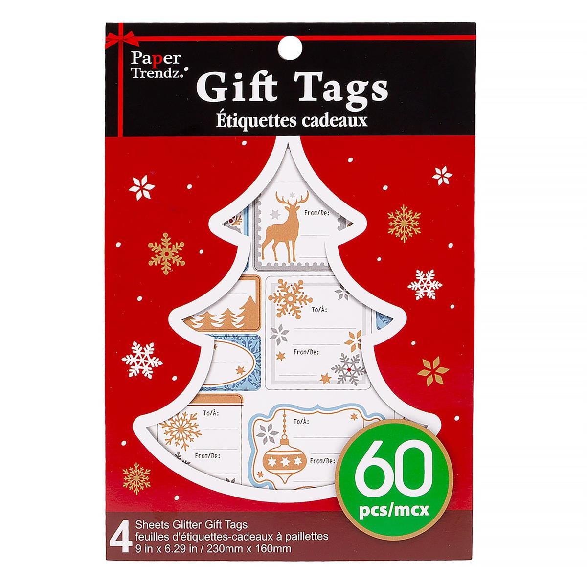 XMAS GIFT TAG STICKERS IN BOOK