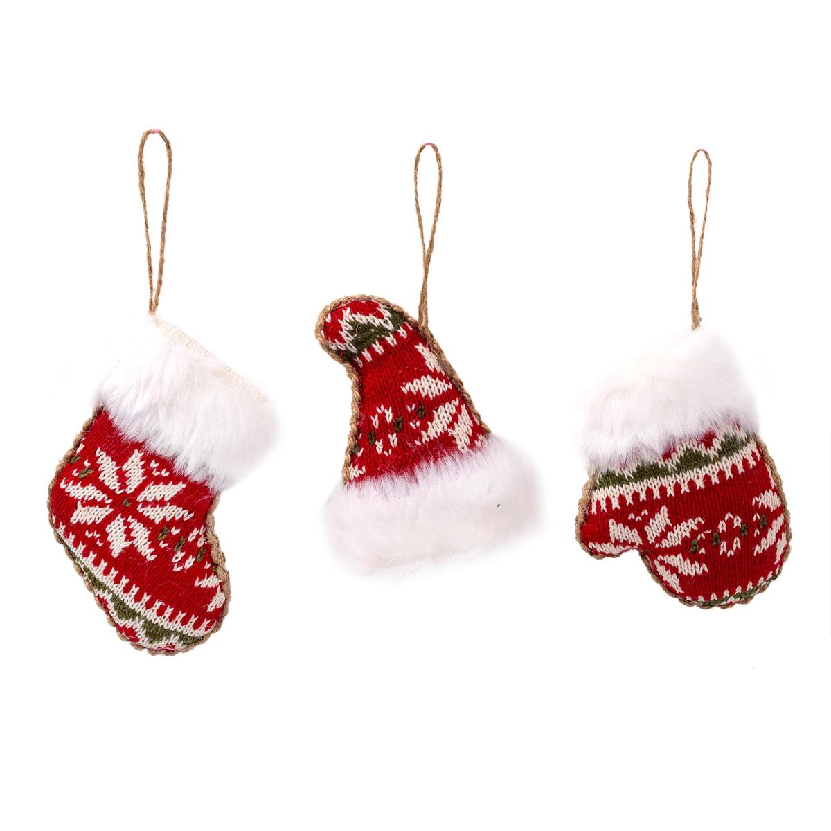 TREE ORN WINTER WEAR RED