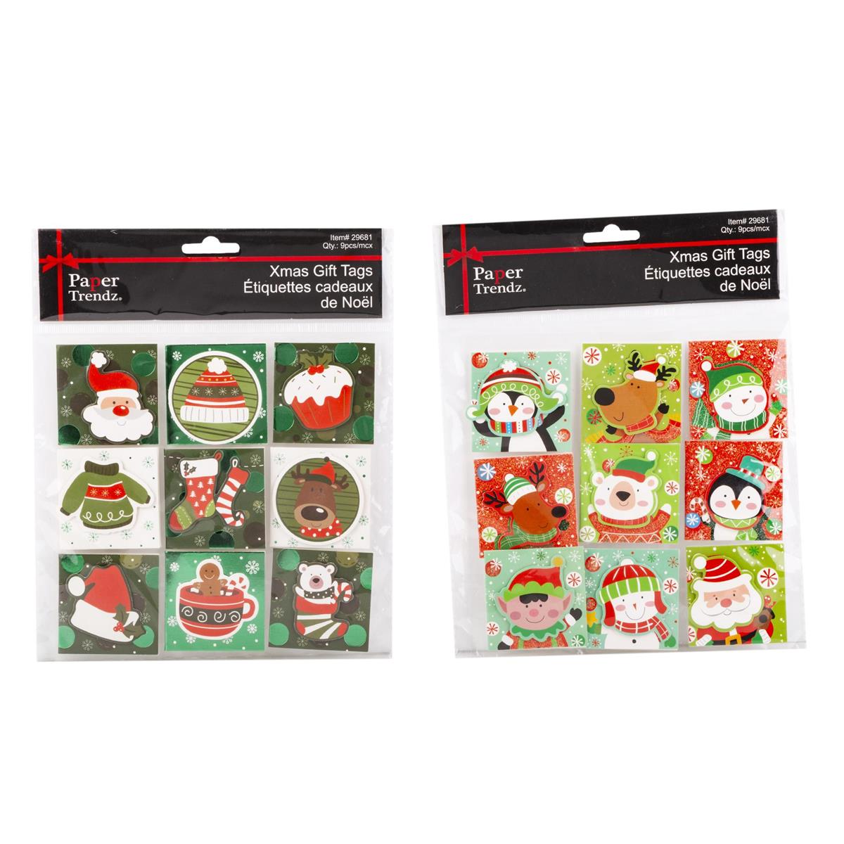 XMAS GIFT TAGS HS 9pk