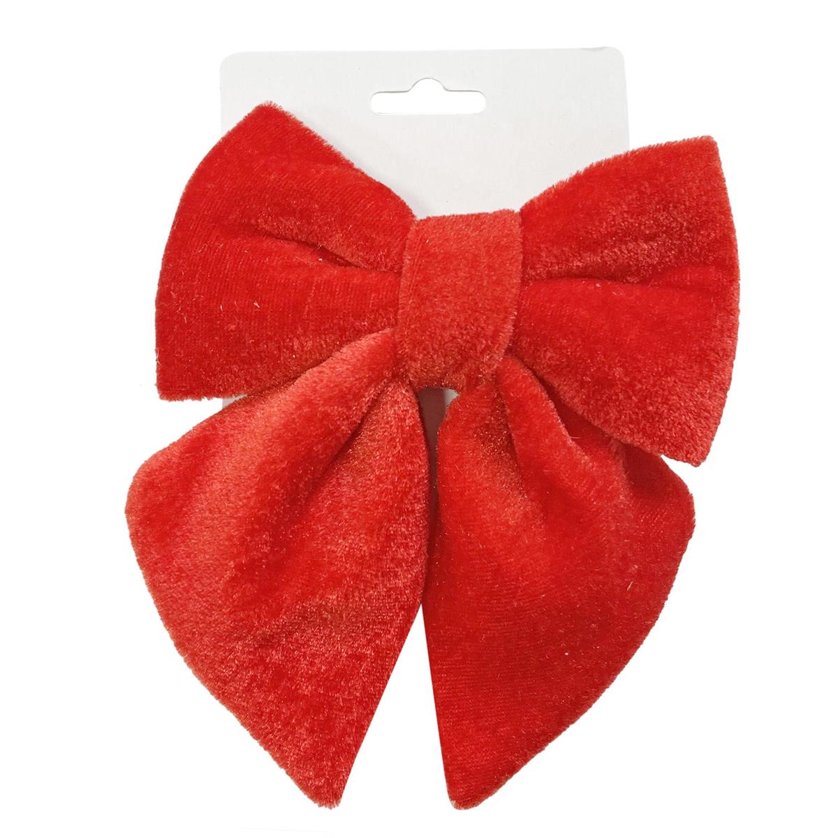 BOW RED VELVET 5x5in