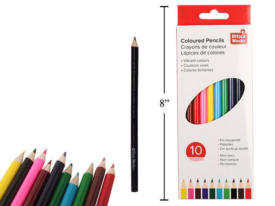 COLOURED PENCILS 10PK