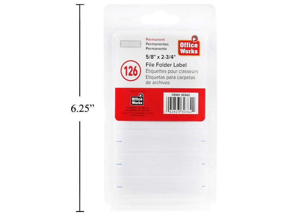FILE FOLDER LABELS 126PK