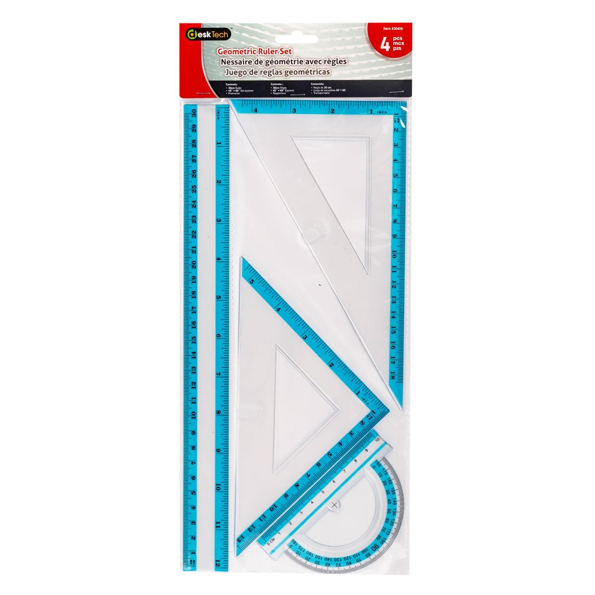 GEOMETRIC RULER SET