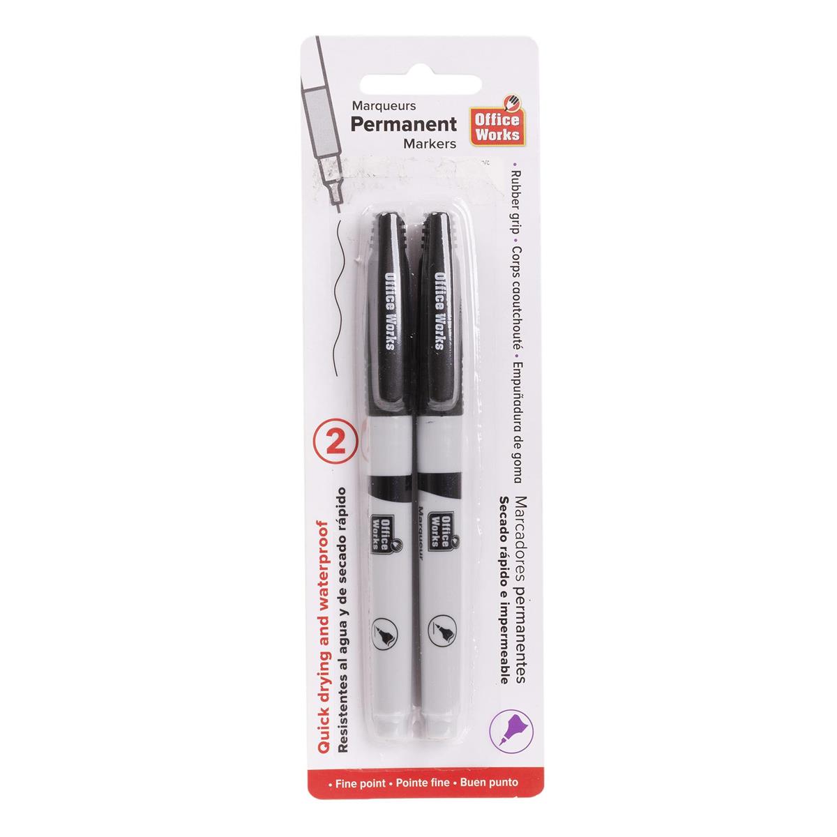 PERM FINE POINT MARKER BLK