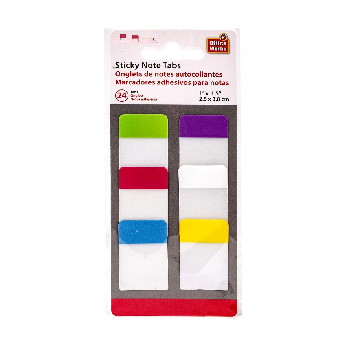 STICKY NOTE TABS 24pk