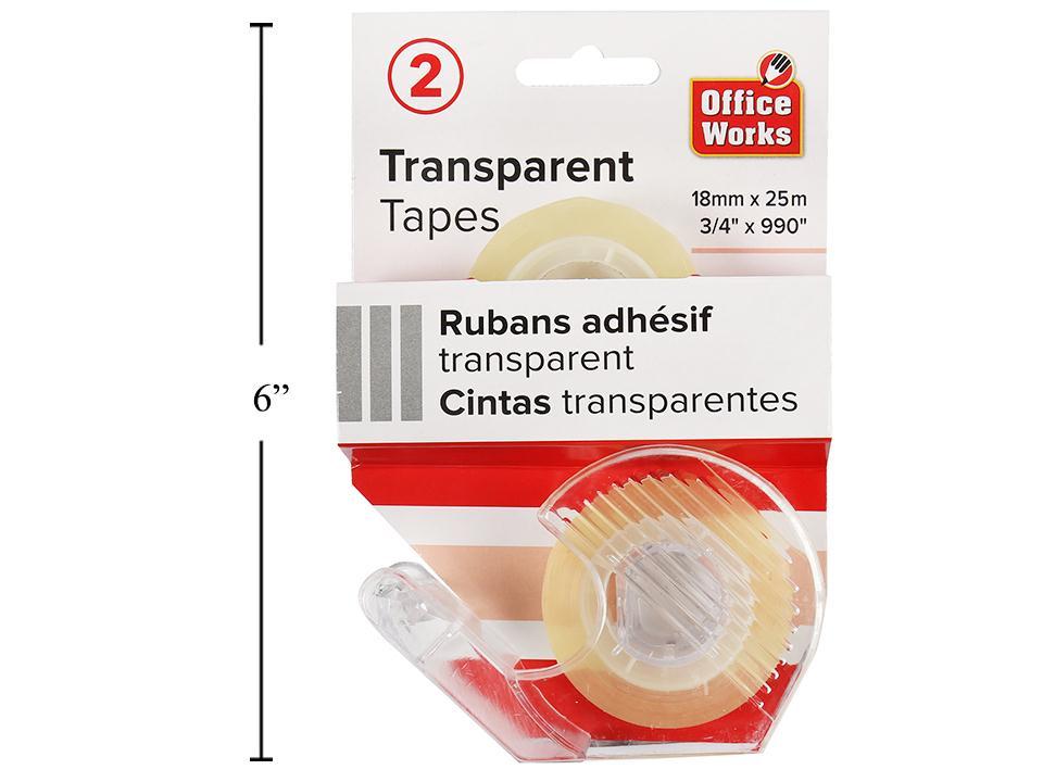 TAPE wDISPENSERS 2pk