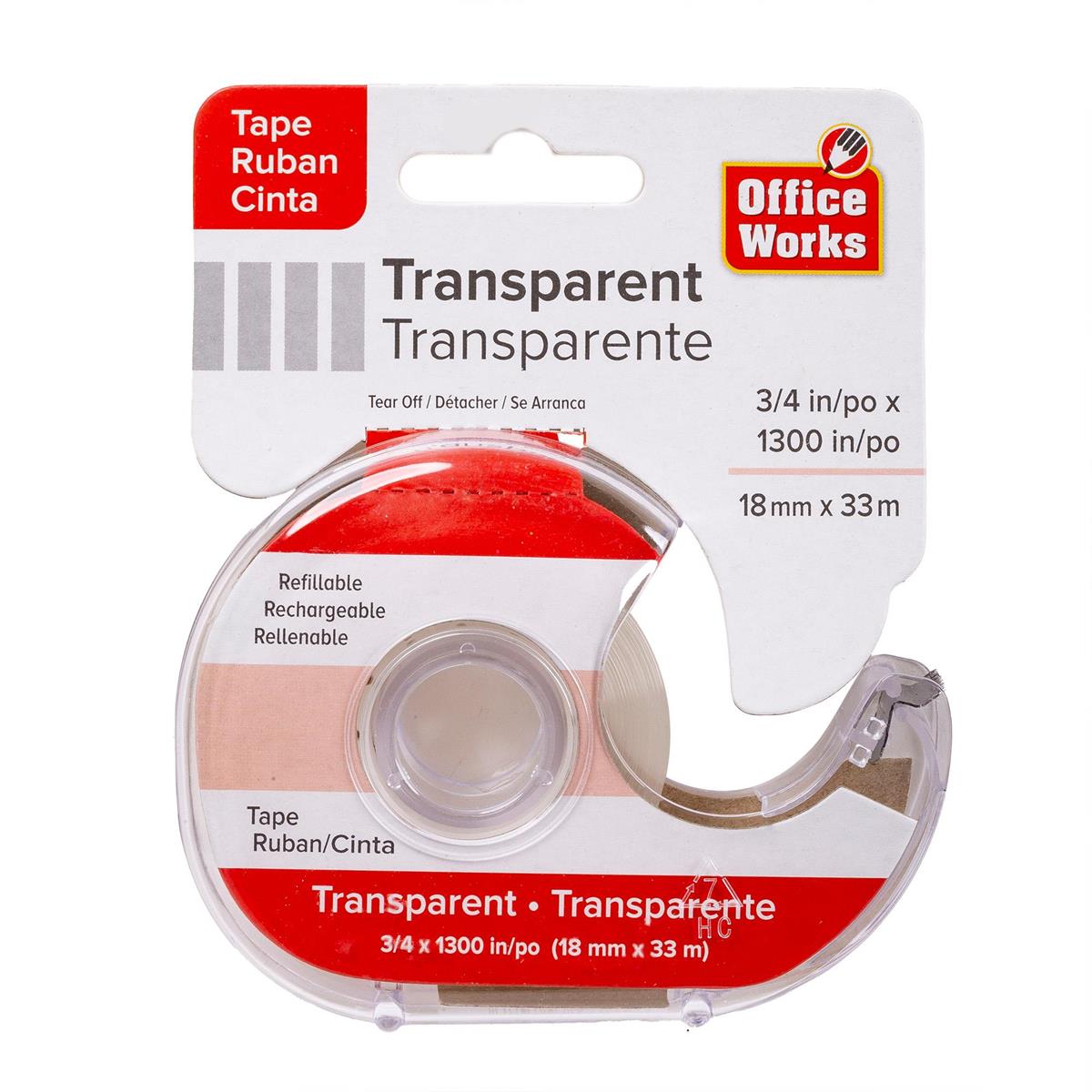TAPE TRANSPARENT wDISPENSER