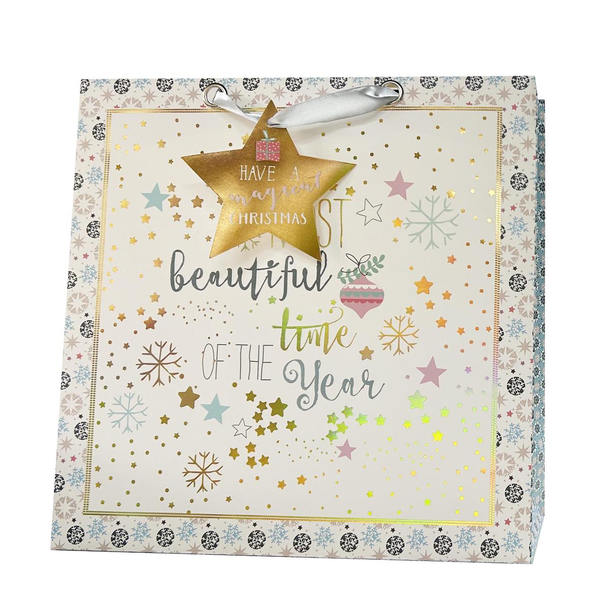 XMAS GIFT BAG wWORDING JUMBO