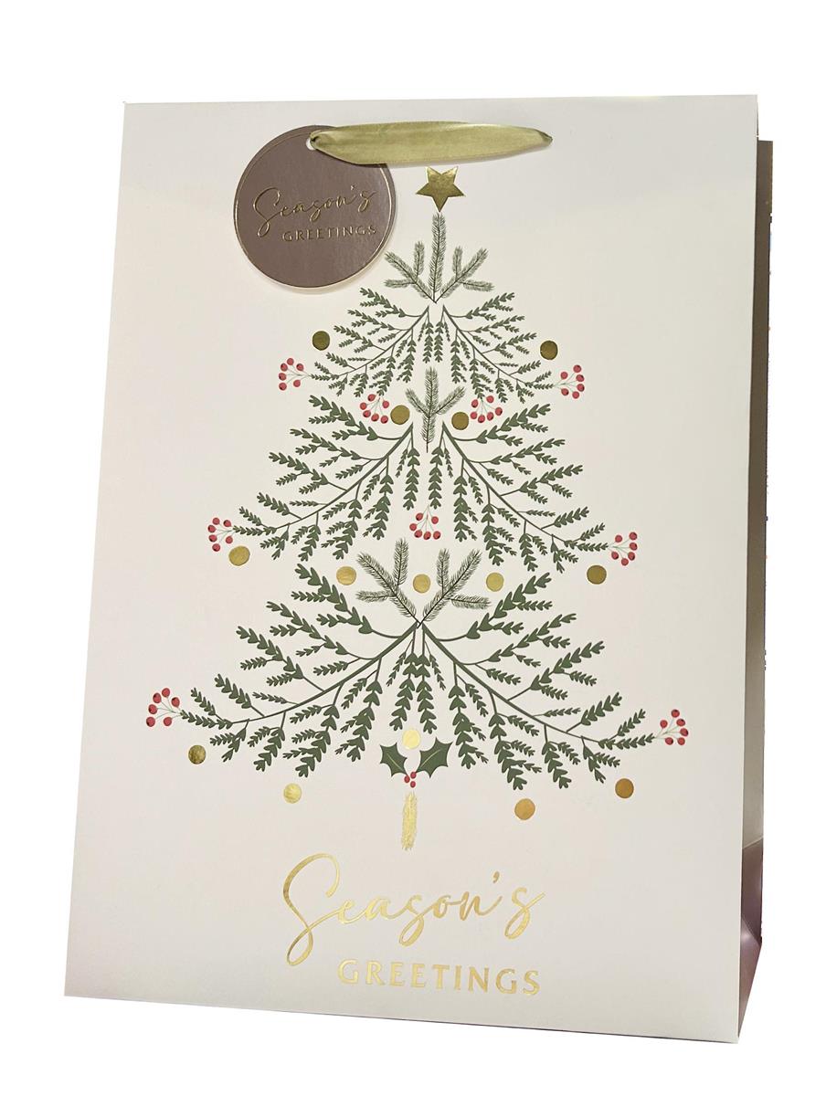 XMAS GIFT BAG wTREE LG