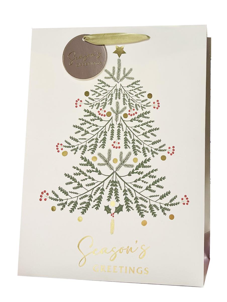 XMAS GIFT BAG wTREE JUMBO