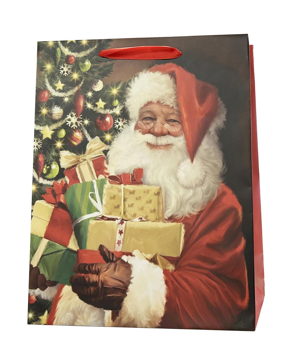 XMAS GIFT BAG SANTA GIFTS LG