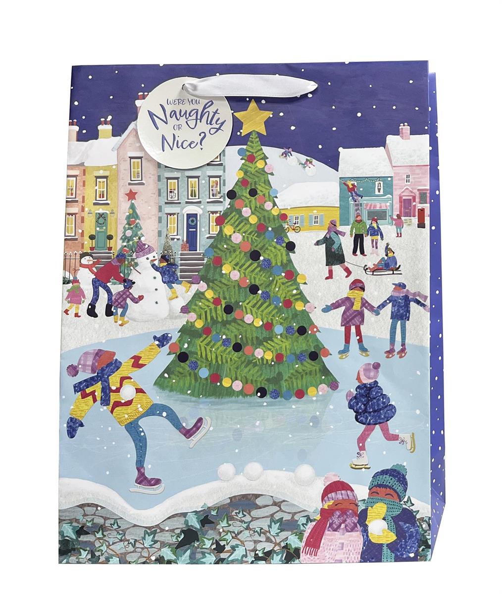 XMAS GIFT BAG ICE SKATING JMB