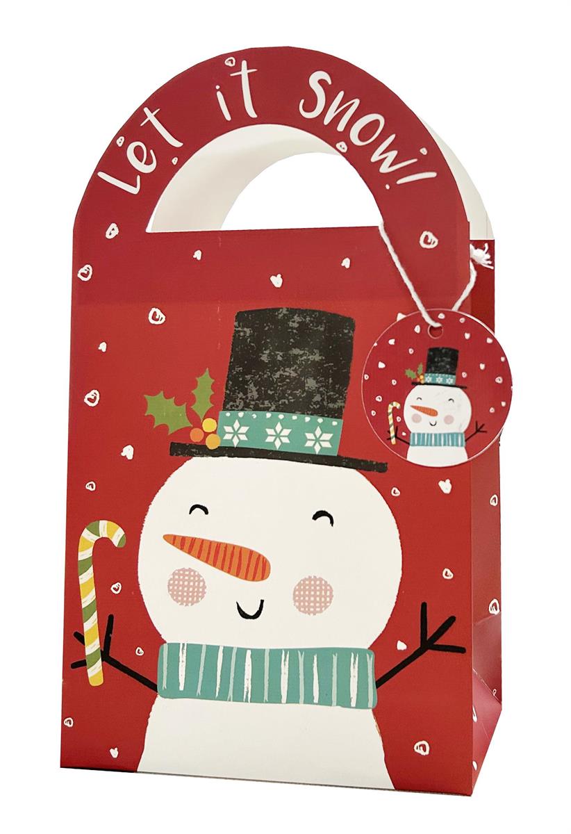 XMAS GIFT BAG SNOWMAN LG