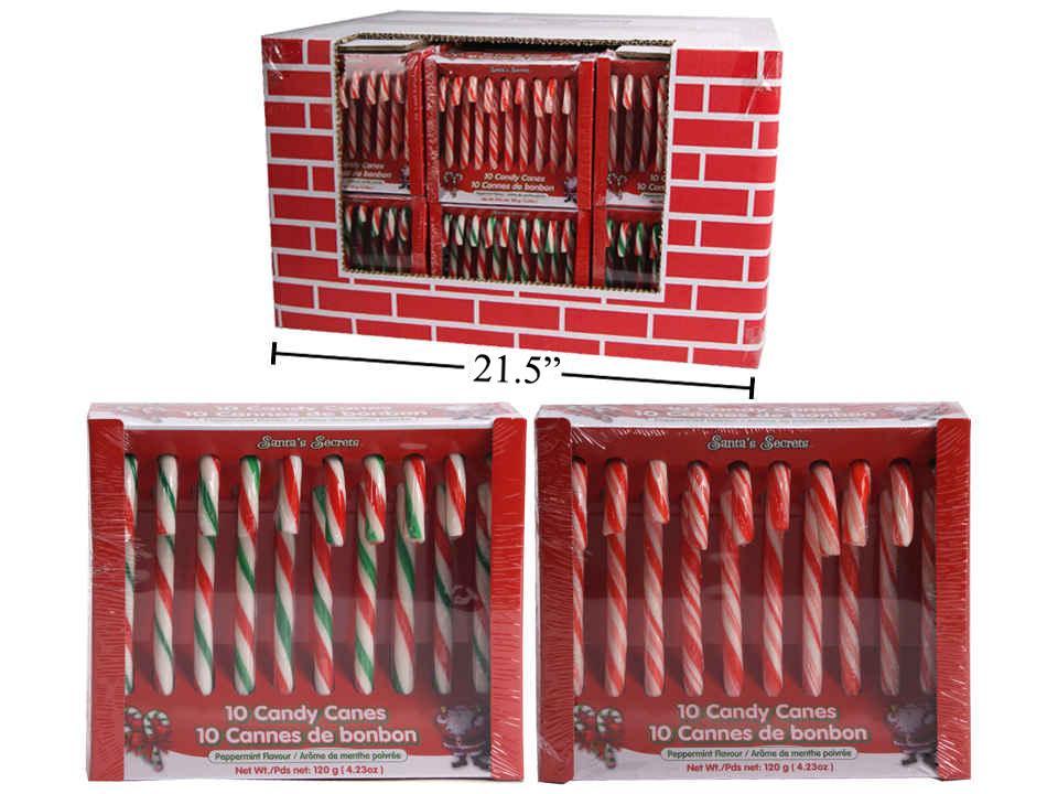 BOXED CANDY CANES 10pk