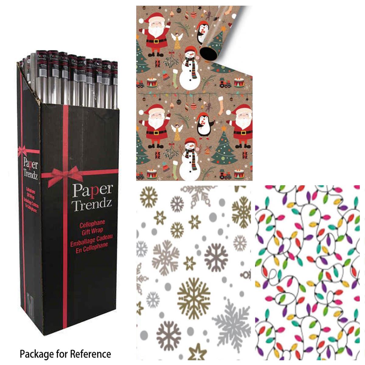 XMAS SINGLE ROLL WRAP 30x240in