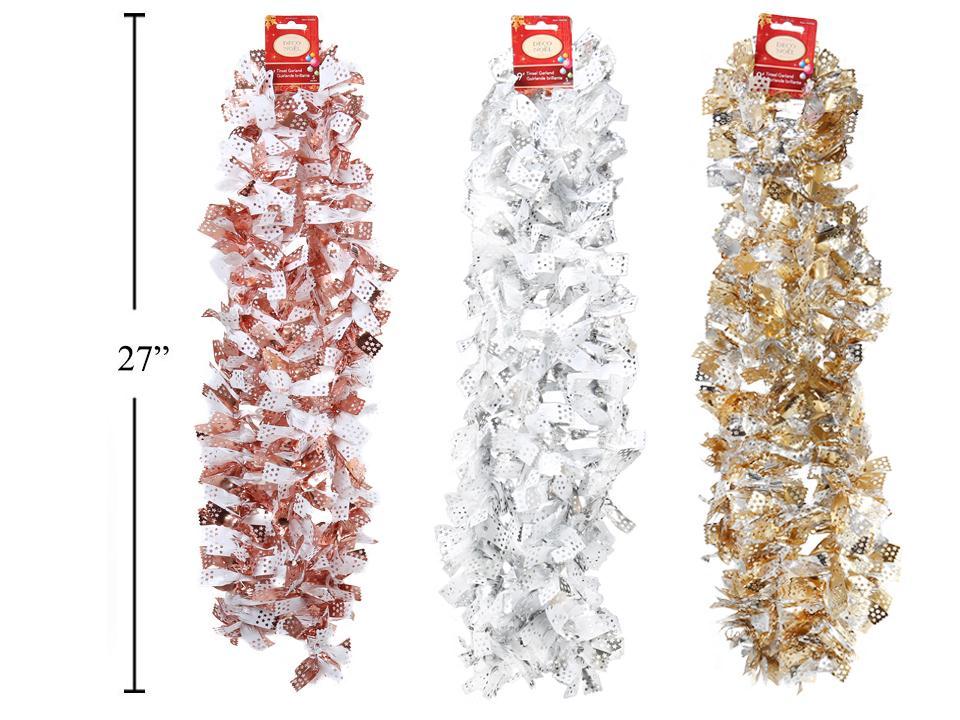XMAS TINSEL GARLAND 9FT