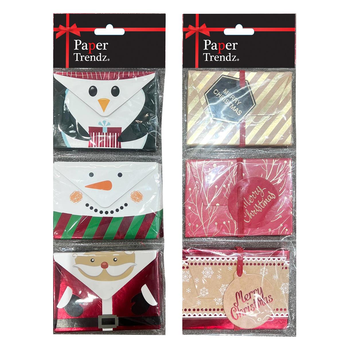 XMAS GIFT CARD BOX 3pk
