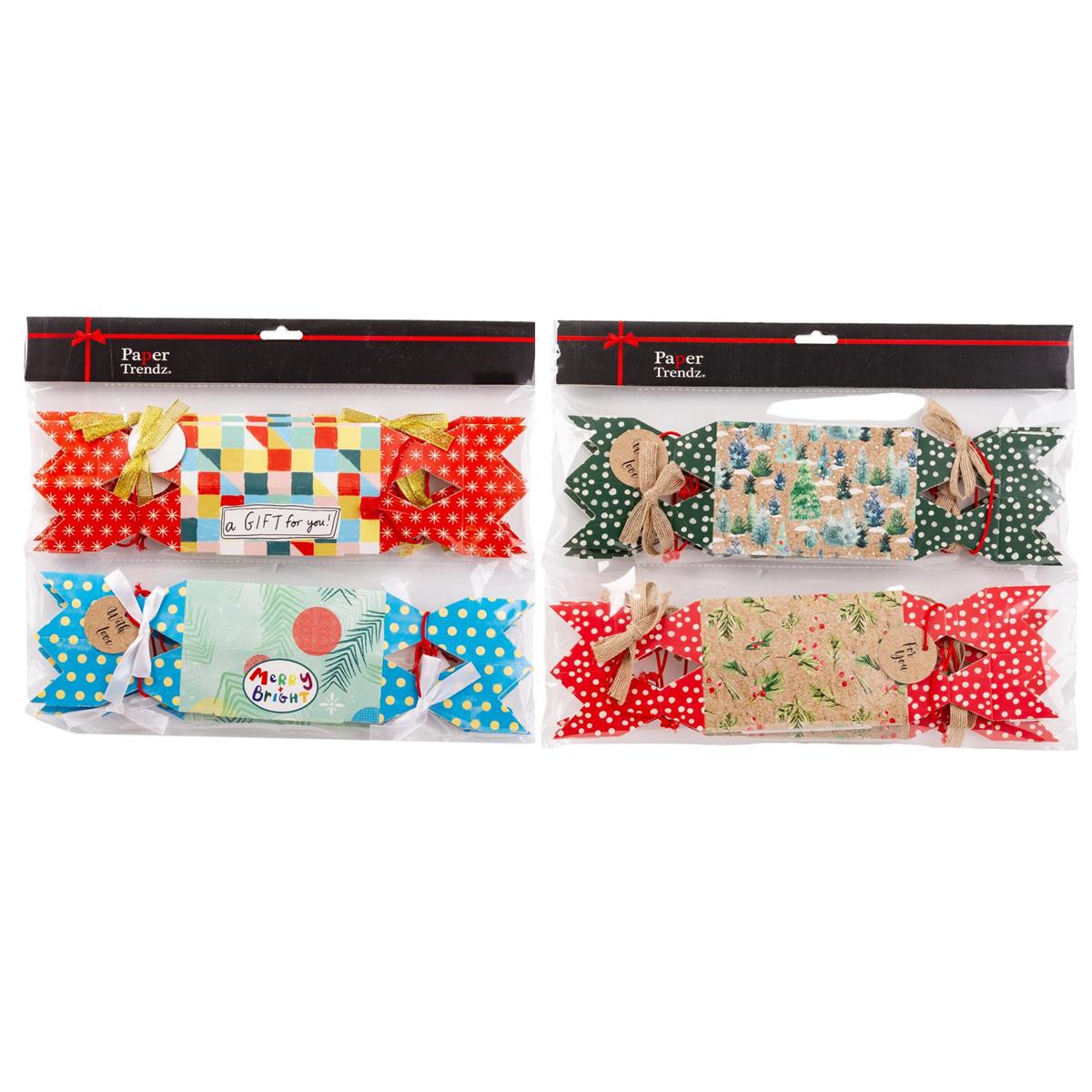 XMAS CRACKER GIFT BOXES 4pk