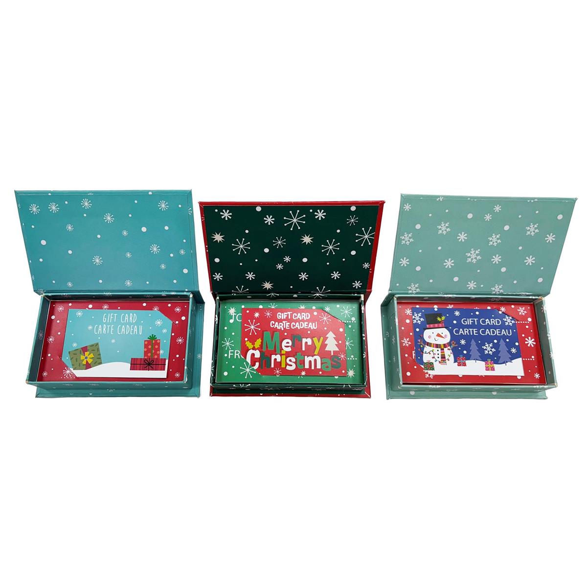 XMAS GIFT CARD BOX BOOK STYLE