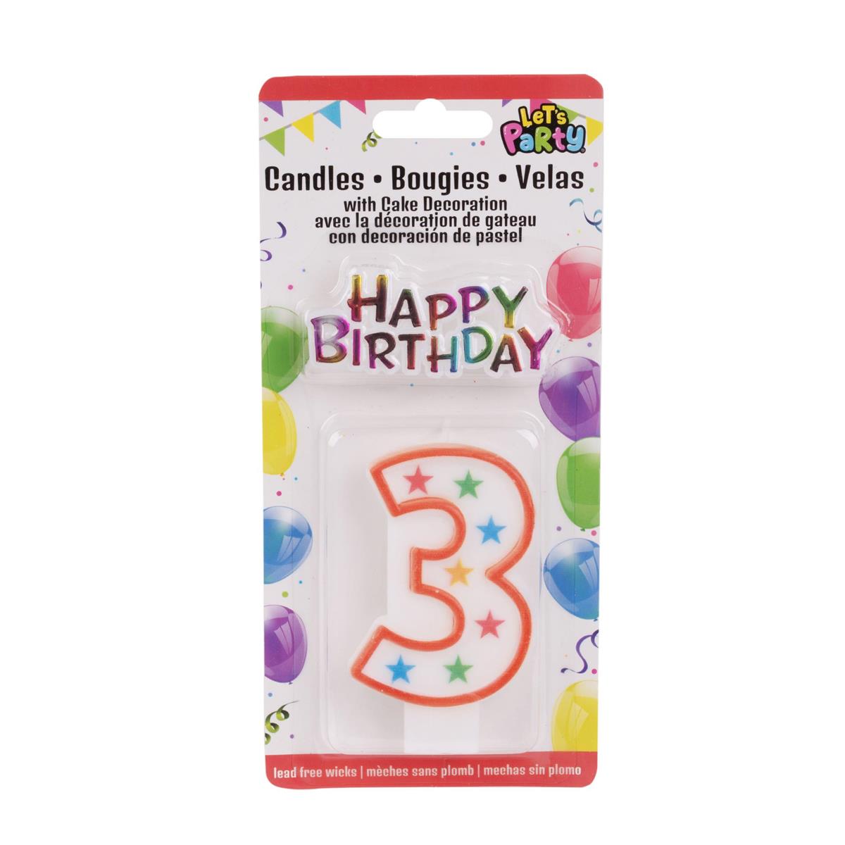 BIRTHDAY CANDLE No3