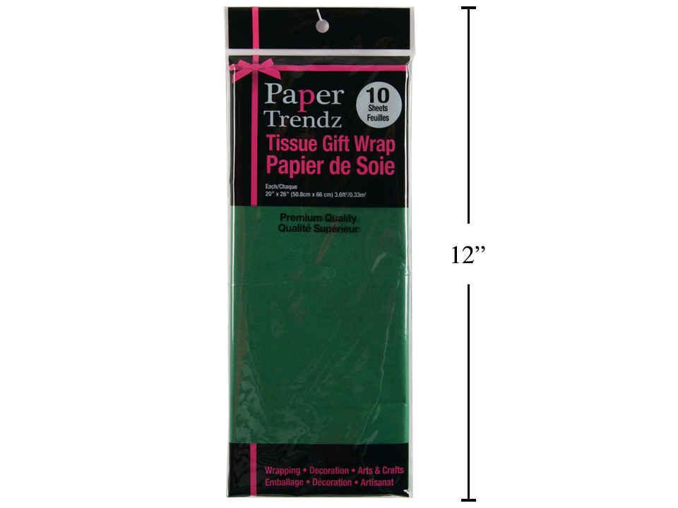 TISSUE PAPER GREEN 10pk